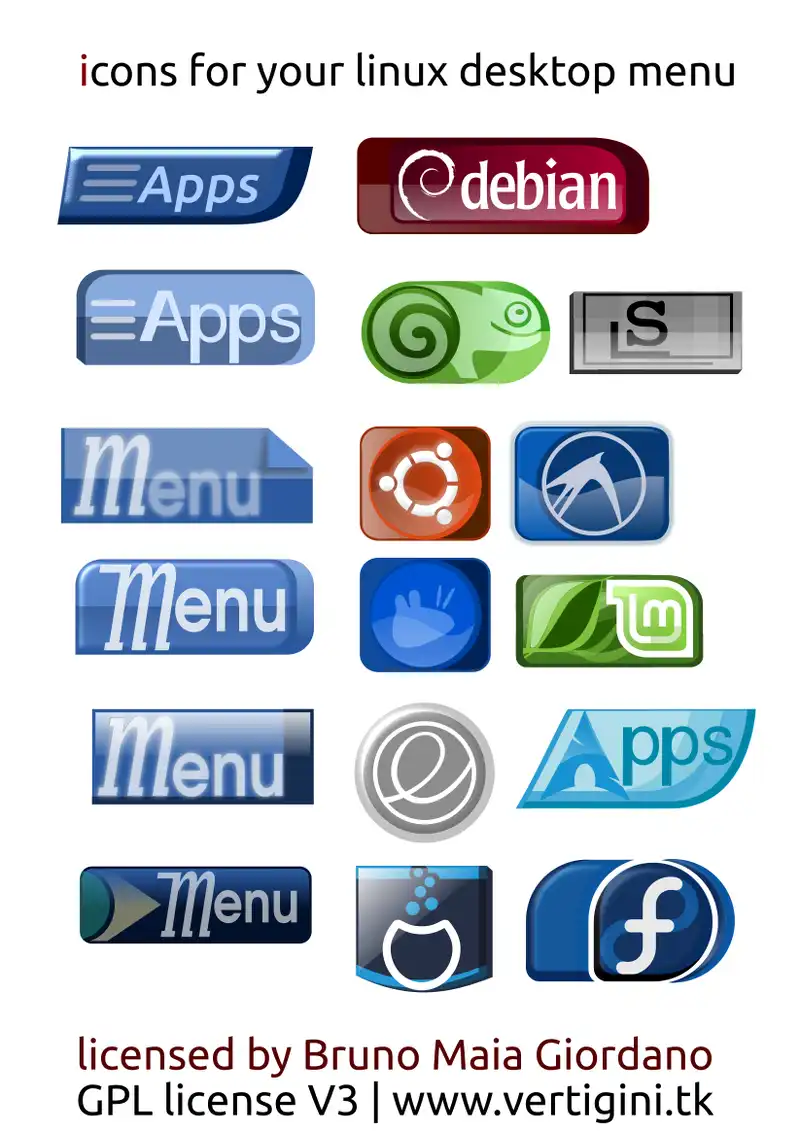Download web tool or web app Icons for Menu "Start" or app
