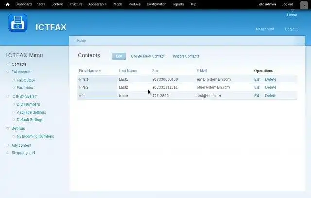 Download web tool or web app ICTFax