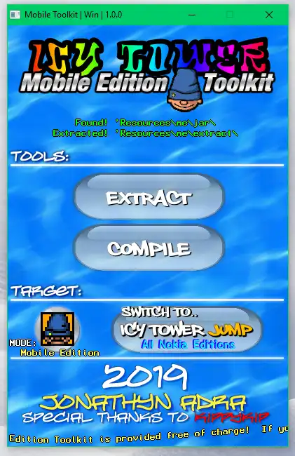 ابزار وب یا برنامه وب Icy Tower Mobile Edition Toolkit را دانلود کنید