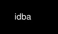 הפעל את idba בספק אירוח בחינם של OnWorks על אובונטו מקוון, פדורה מקוון, אמולטור מקוון של Windows או אמולטור מקוון של MAC OS