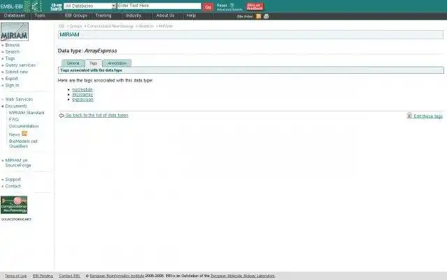 Download web tool or web app Identifiers.org