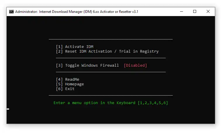 Download web tool or web app IDM 6.xx Activator or Resetter v3.1