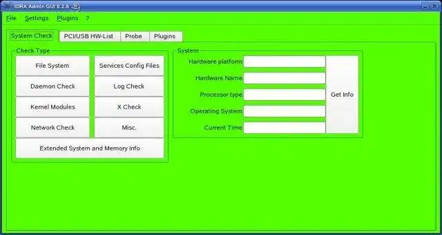 Download web tool or web app IDRA Admin GUI