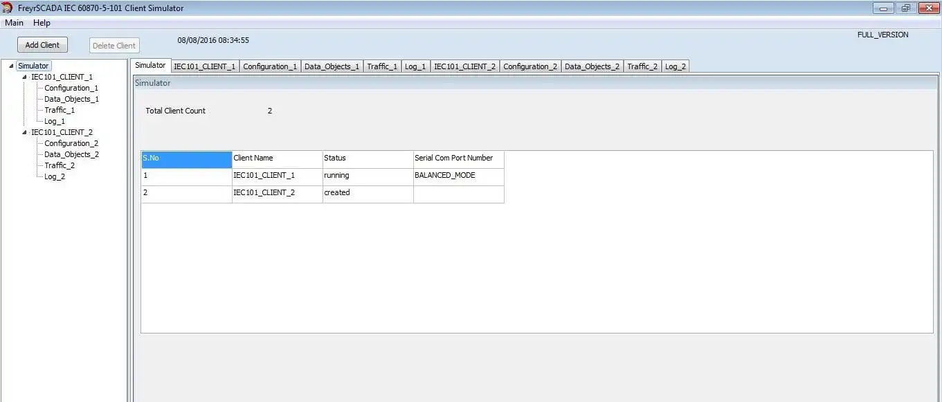 Download web tool or web app IEC 60870-5-101 Client Master Simulator