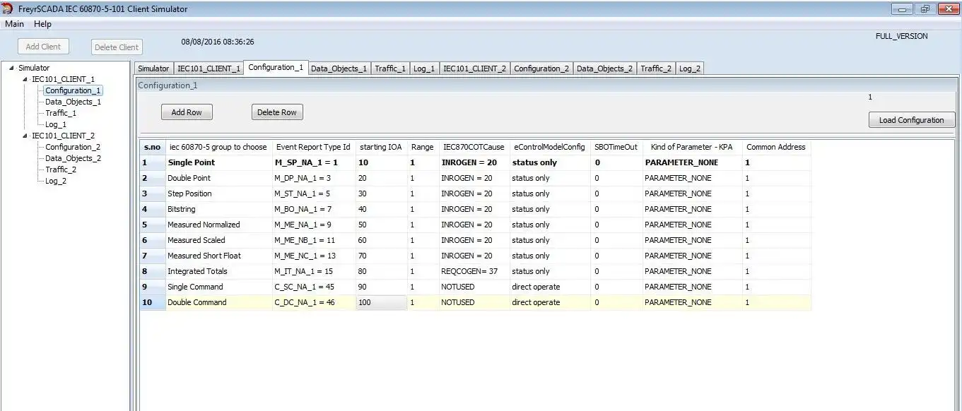 Télécharger l'outil Web ou l'application Web CEI 60870-5-101 Client Master Simulator