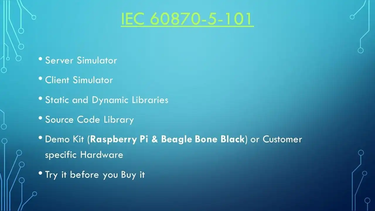 下载网络工具或网络应用程序 IEC 60870-5-101 (IEC 101) - 协议