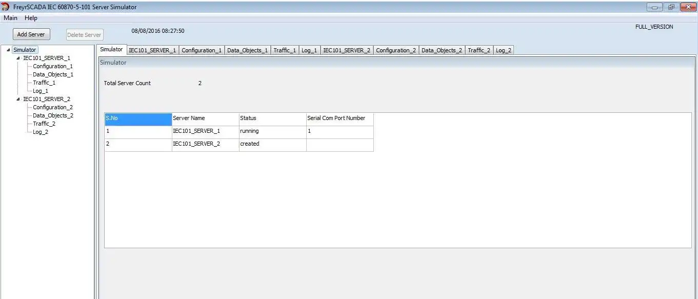 قم بتنزيل أداة الويب أو تطبيق الويب IEC 60870-5-101 RTU Server Simulator