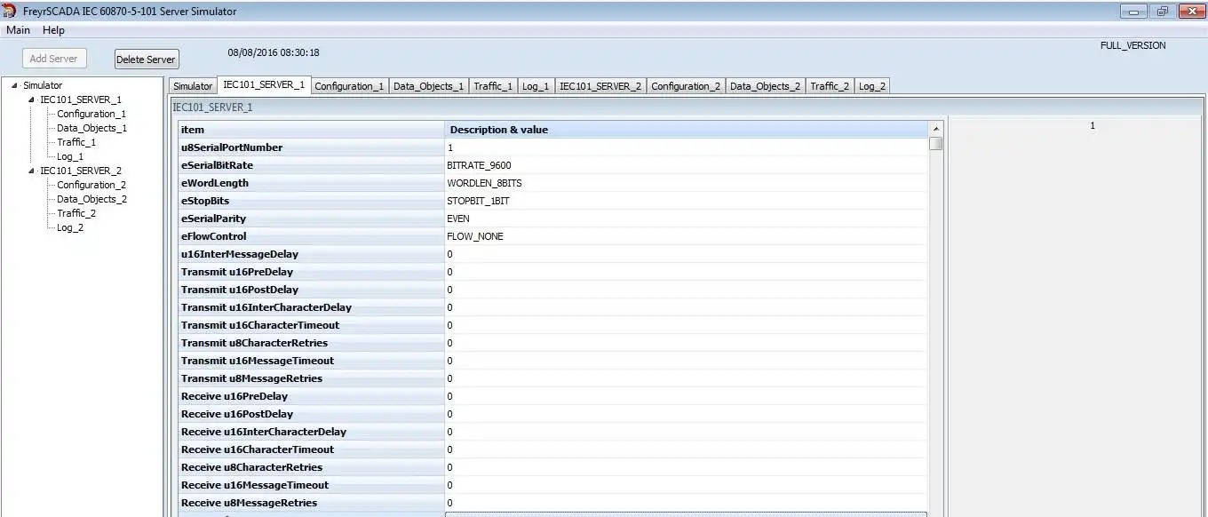 قم بتنزيل أداة الويب أو تطبيق الويب IEC 60870-5-101 RTU Server Simulator