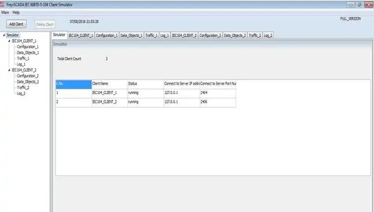 Download web tool or web app IEC 60870-5-104 Client Master Simulator