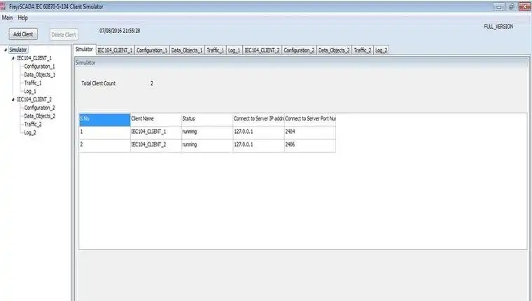 Download web tool or web app IEC 60870-5 104 Client Master Simulator