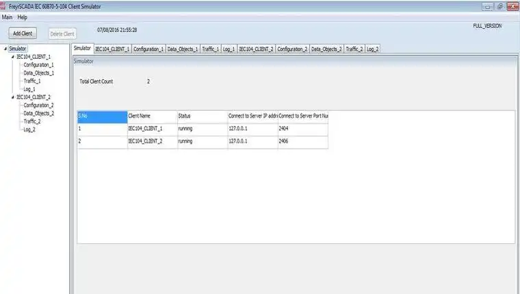Download web tool or web app IEC 60870-5-104 Client Master Simulator  to run in Windows online over Linux online
