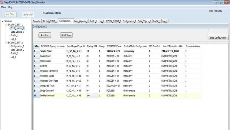 Download web tool or web app IEC 60870-5-104 Client Master Simulator  to run in Windows online over Linux online