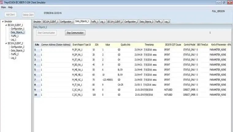 Download web tool or web app IEC 60870-5-104 Client Master Simulator  to run in Windows online over Linux online