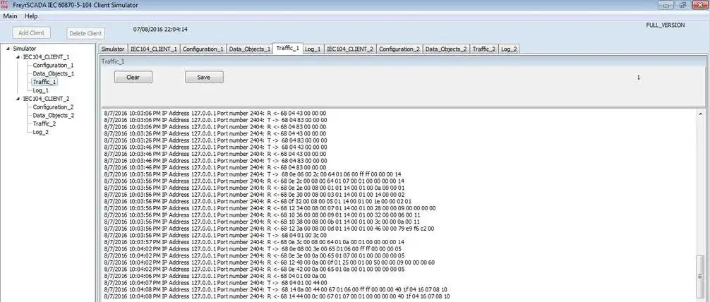 Download web tool or web app IEC 60870-5-104 Client Master Simulator  to run in Windows online over Linux online