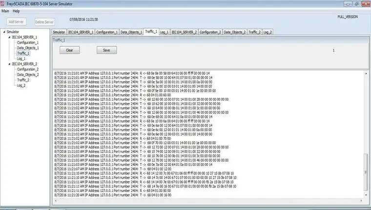 Загрузите веб-инструмент или веб-приложение IEC 60870-5-104 RTU Server Simulator