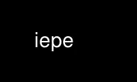 Run iepe in OnWorks free hosting provider over Ubuntu Online, Fedora Online, Windows online emulator or MAC OS online emulator