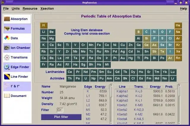 Muat turun alat web atau aplikasi web IFEFFIT: Analisis XAFS Interaktif