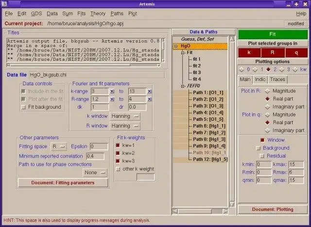 Download web tool or web app IFEFFIT: Interactive XAFS Analysis