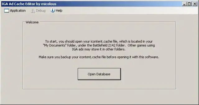 Descărcați instrumentul web sau aplicația web IGA Ad Cache Editor pentru a rula online în Linux