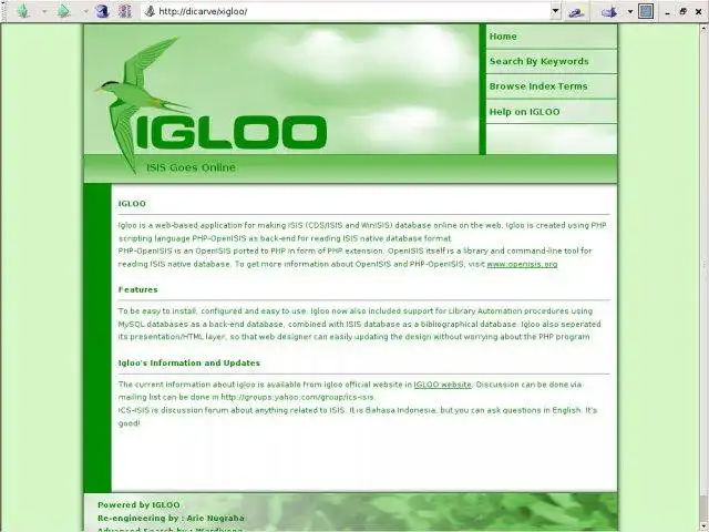 Mag-download ng web tool o web app igloo opensource