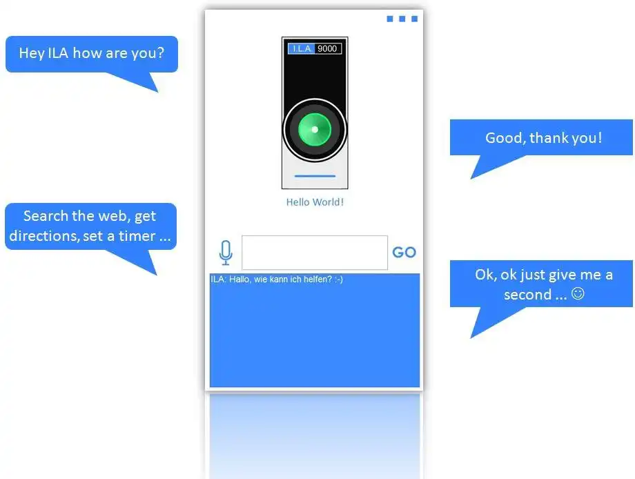Download web tool or web app ILA - teachable voice assistant to run in Windows online over Linux online