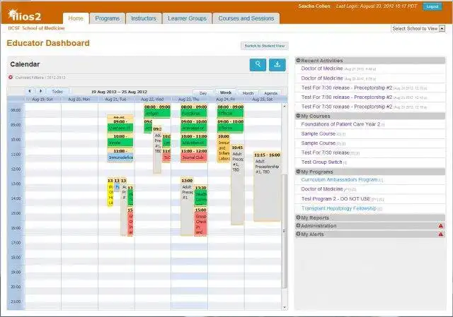 Mag-download ng web tool o web app ilios 2 curriculum management system