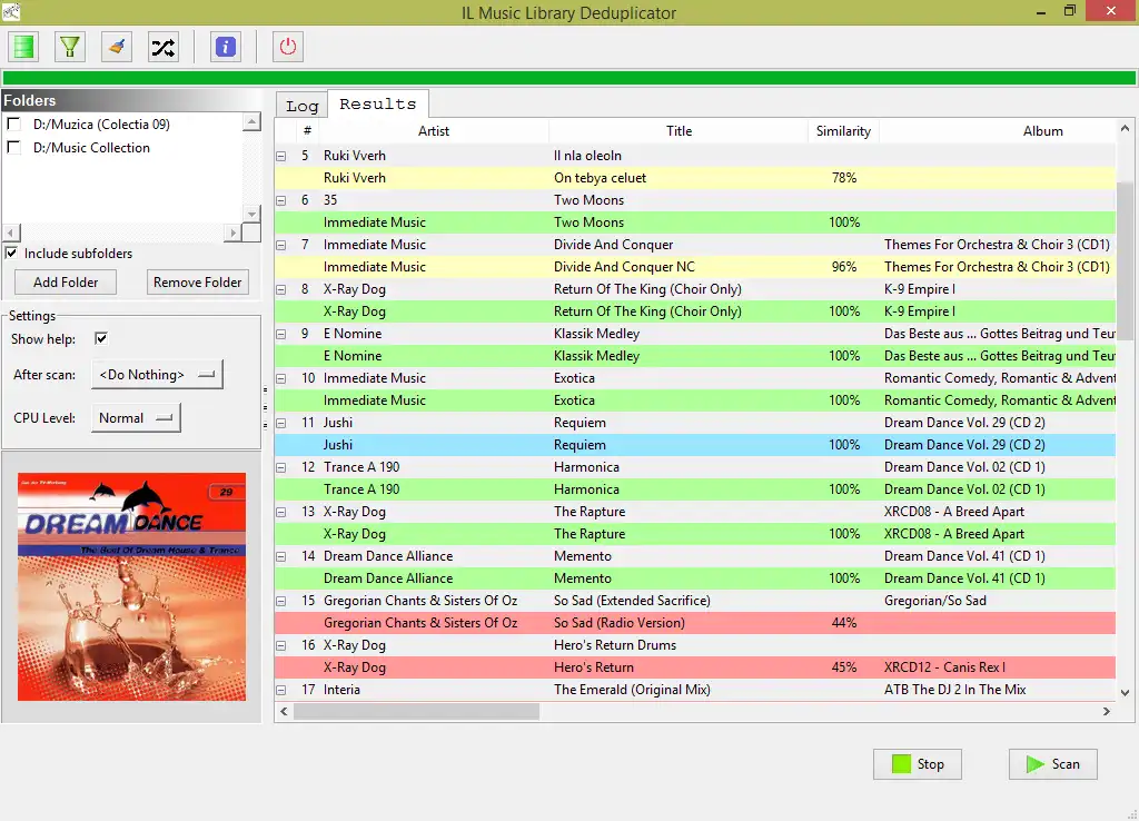 Download web tool or web app IL Music Library Deduplicator