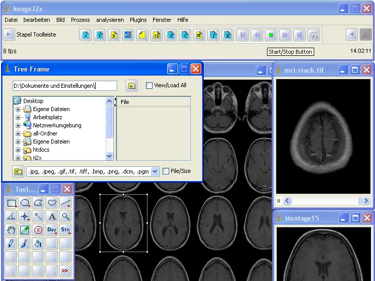 قم بتنزيل أداة الويب أو تطبيق الويب ImageJ2x