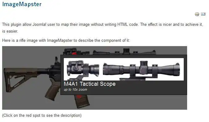 ابزار وب یا برنامه وب ImageMapster را برای جوملا دانلود کنید