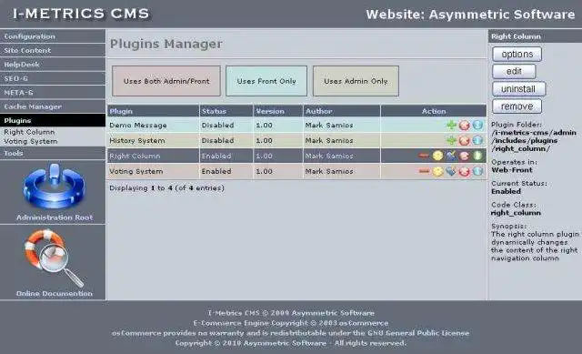 Download web tool or web app I-Metrics CMS