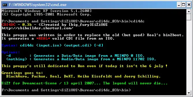 ดาวน์โหลดเครื่องมือเว็บหรือเว็บแอป IMG4DC – Dreamcast Selfboot Toolkit เพื่อทำงานใน Linux ออนไลน์