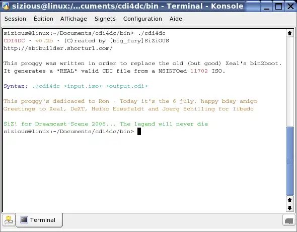 הורד את כלי האינטרנט או אפליקציית האינטרנט IMG4DC – Dreamcast Selfboot Toolkit להפעלה בלינוקס באופן מקוון