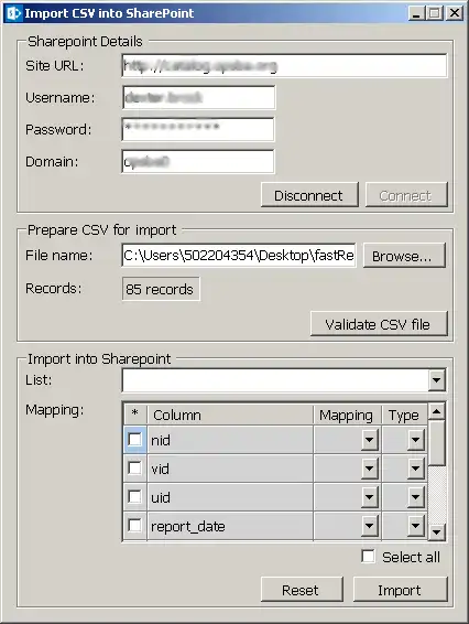 Download web tool or web app Import CSV into SharePoint