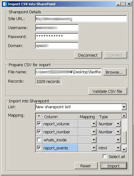 Web ツールまたは Web アプリをダウンロード SharePoint に CSV をインポート