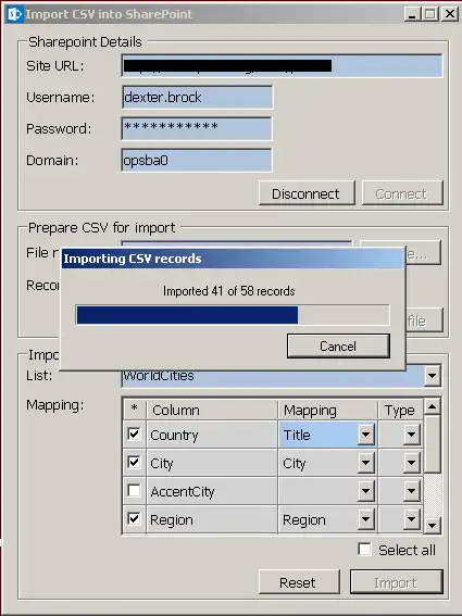 Muat turun alat web atau apl web Import CSV ke dalam SharePoint