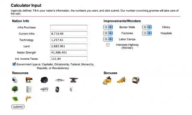 Download web tool or web app Inc. Cybernations Calculator to run in Linux online