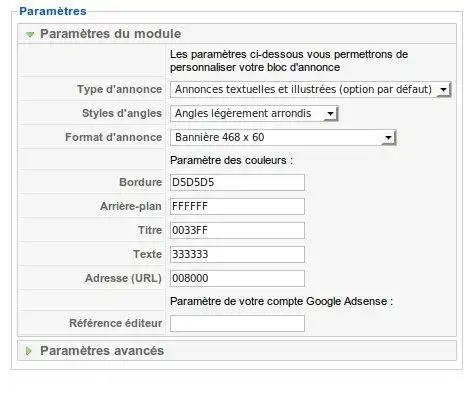 Download web tool or web app Include Google Adsense pour Joomla!