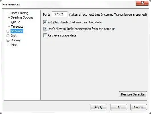 Download web tool or web app Incoming Transmission BitTorrent