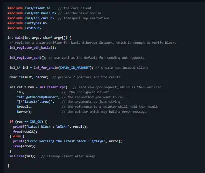 Scarica il web tool o la web app Incubed Client in C