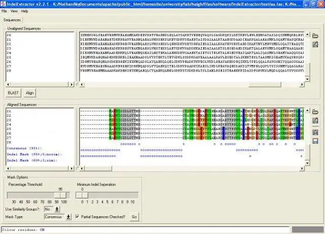 Download web tool or web app IndelExtractor