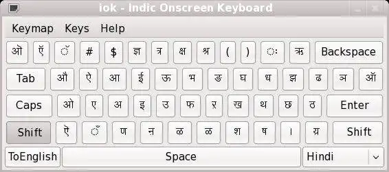 Laden Sie das Web-Tool oder die Web-App herunter Indic Onscreen Keyboard