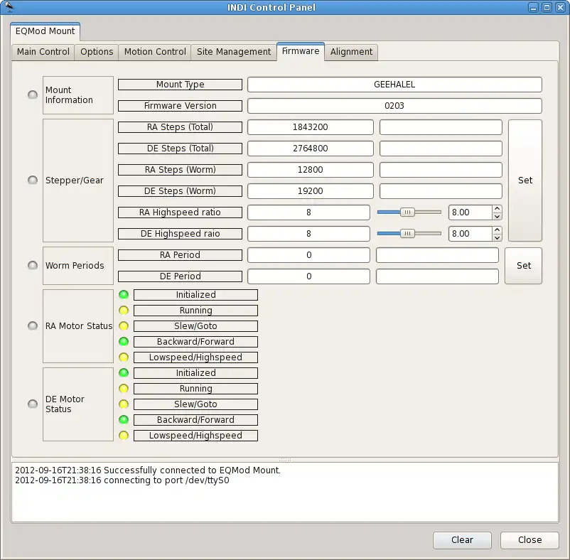 Download web tool or web app indi-skywatcherprotocol to run in Linux online