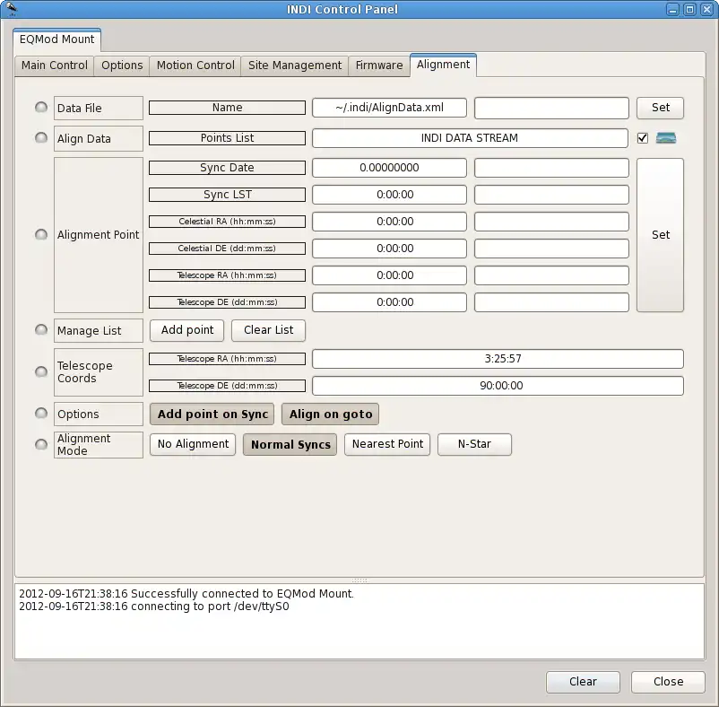 웹 도구 또는 웹 앱 indi-skywatcherprotocol을 다운로드하여 Linux 온라인에서 실행