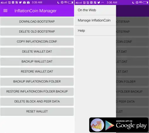 Download web tool or web app InflationCoin (IFLT)
