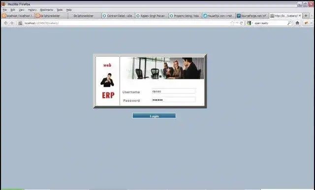 Download web tool or web app infoERP