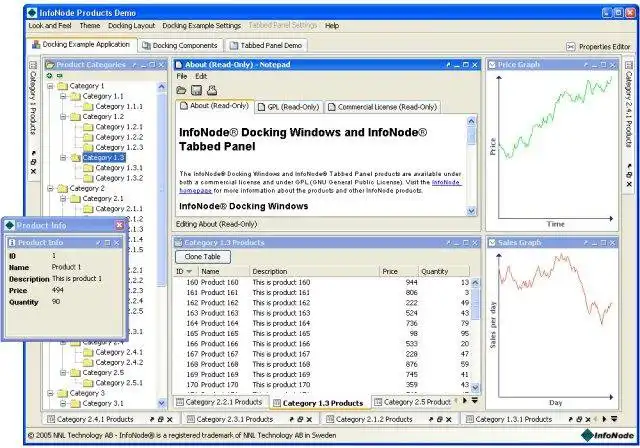 Download web tool or web app InfoNode Docking Windows