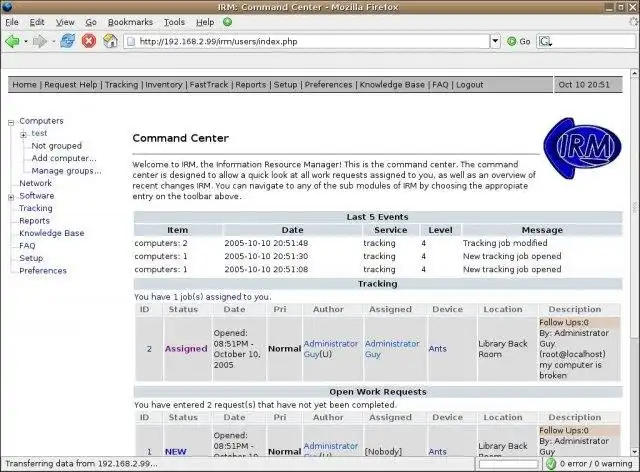 Descargue la herramienta web o la aplicación web Information Resource Manager