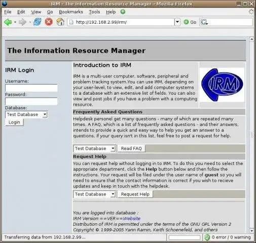 Download webtool of webapp Information Resource Manager