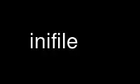 Run INIFILE in OnWorks free hosting provider over Ubuntu Online, Fedora Online, Windows online emulator or MAC OS online emulator