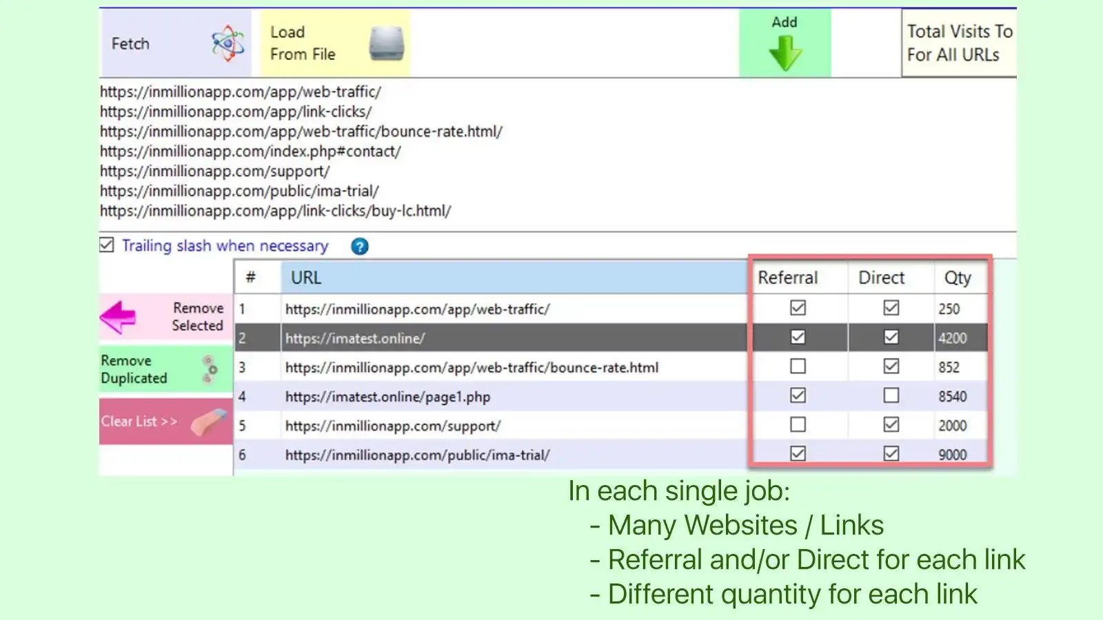 Download web tool or web app InMillion Web Traffic Generator